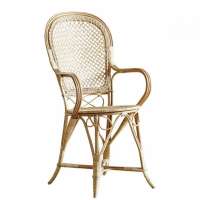 Arvabil Handmade Natural Rattan Agnieszka Arm Dining Chair