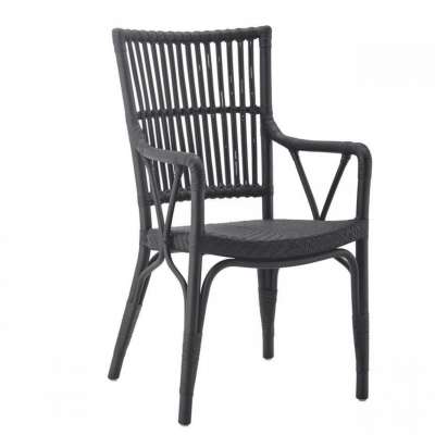 Arvabil Handmade Natural Rattan Omolara Arm Dining Chair